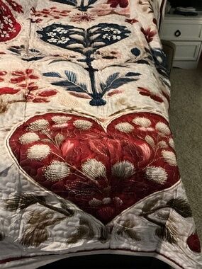 Beautiful Hearts Bedspread